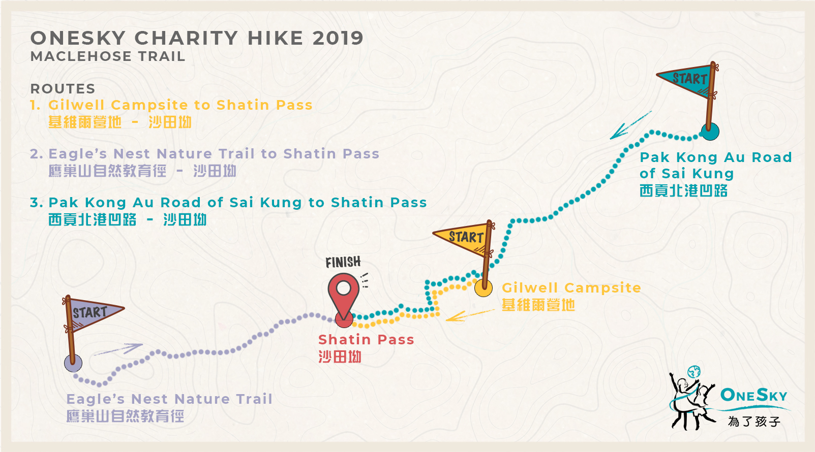 One Hike For Onesky 今日即刻報名 Onesky Hong Kong Centre